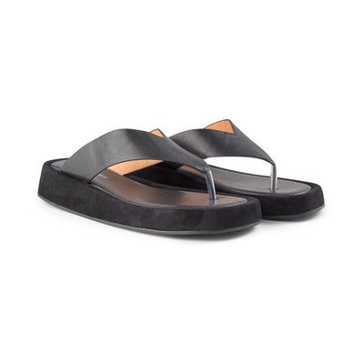 SHOE THE BEAR WOMENS Astrid sandal leather Sandals 111 BLACK / BLACK