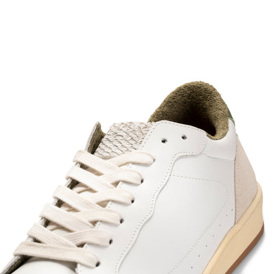 WODEN x STB MENS Babtiste sneaker leather Sneakers 125 WHITE / GREEN