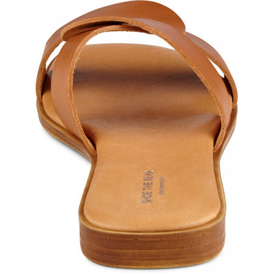 SHOE THE BEAR WOMENS Bay sandal leather Flat Sandals 132 COGNAC