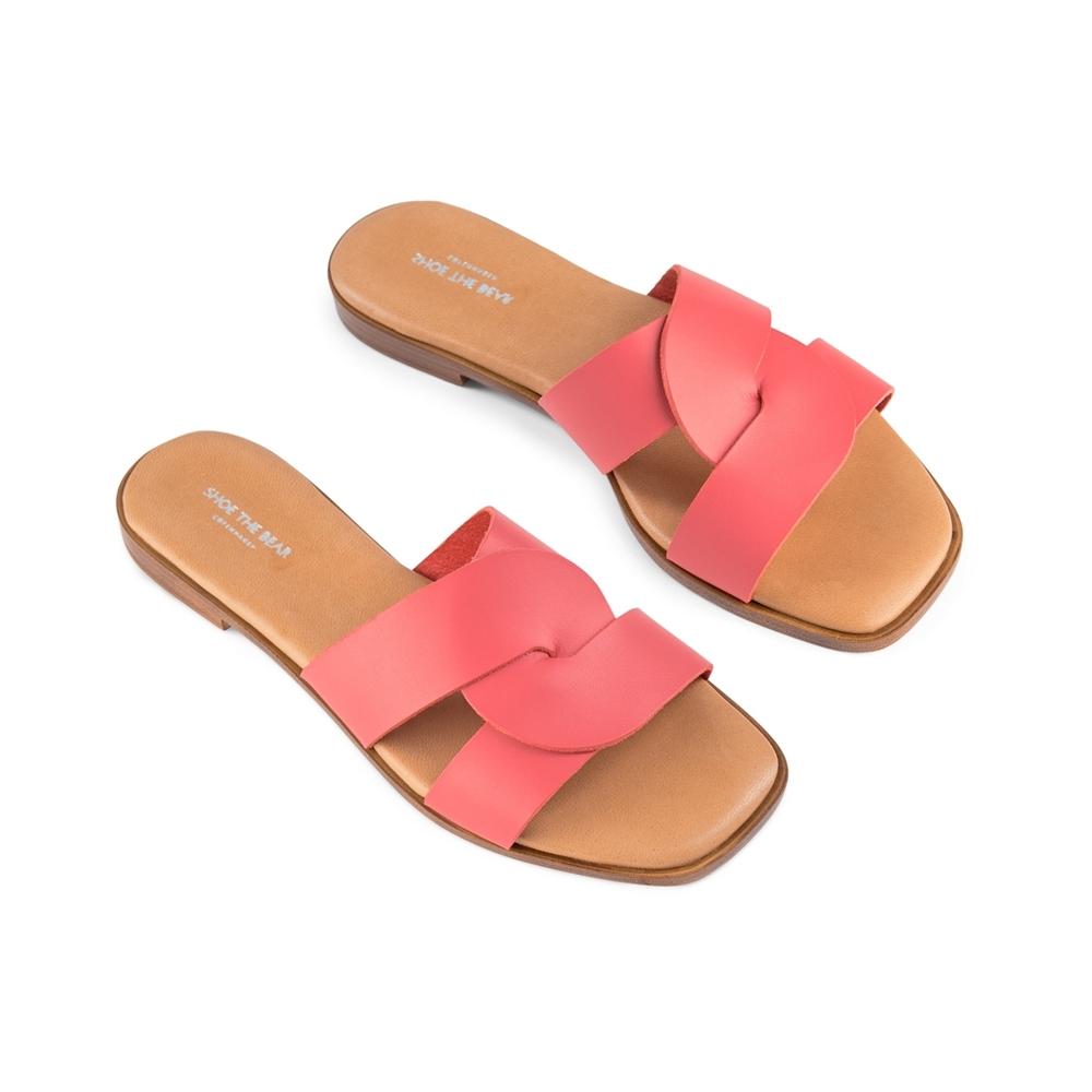 Bay sandal leather CORAL RED SHOE THE BEAR US