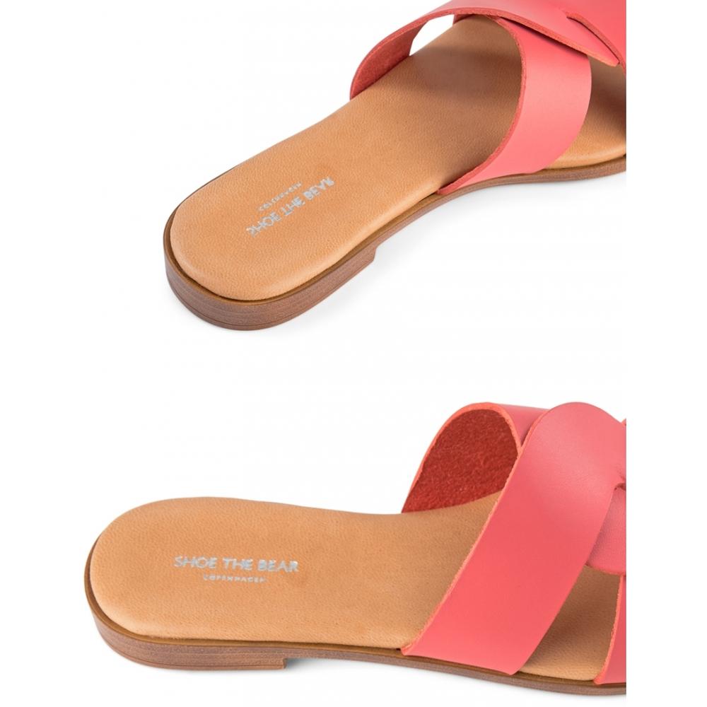 Bay sandal leather CORAL RED SHOE THE BEAR US