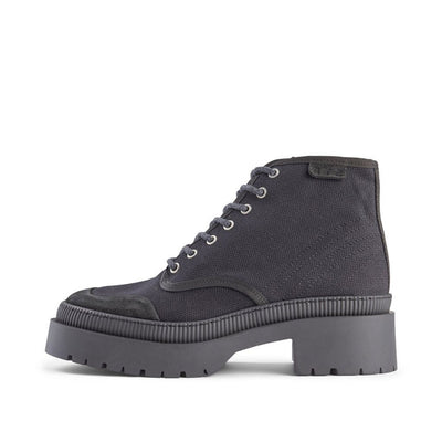 SHOE THE BEAR WOMENS Bea boot textile Boots 111 BLACK / BLACK