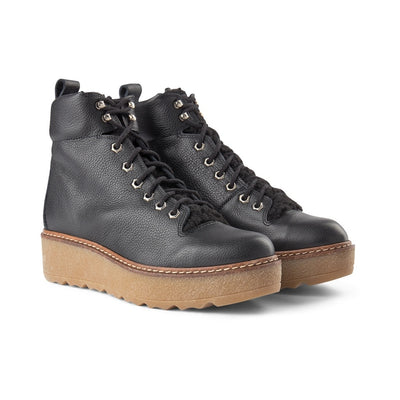 SHOE THE BEAR WOMENS Bex boot leather Boots 110 BLACK