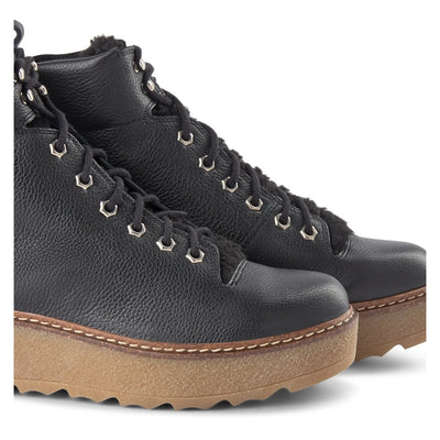 SHOE THE BEAR WOMENS Bex boot leather Boots 110 BLACK