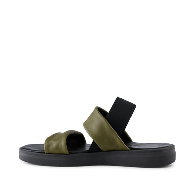 SHOE THE BEAR WOMENS Brenna slingback leather Sandals 298 MOSS GREEN