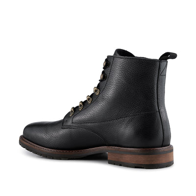SHOE THE BEAR MENS Brigade Leather Boot Boots 116 BLACK / BROWN