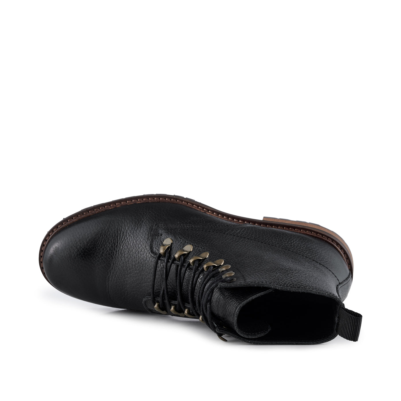 SHOE THE BEAR MENS Brigade Leather Boot Boots 116 BLACK / BROWN