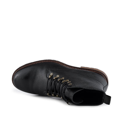 SHOE THE BEAR MENS Brigade Leather Boot Boots 116 BLACK / BROWN