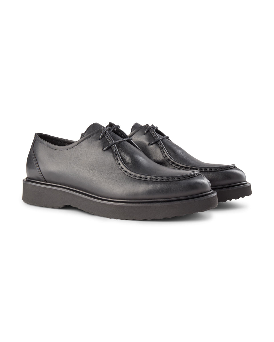 SHOE THE BEAR MENS Cosmos apron shoe leather Shoes 110 BLACK