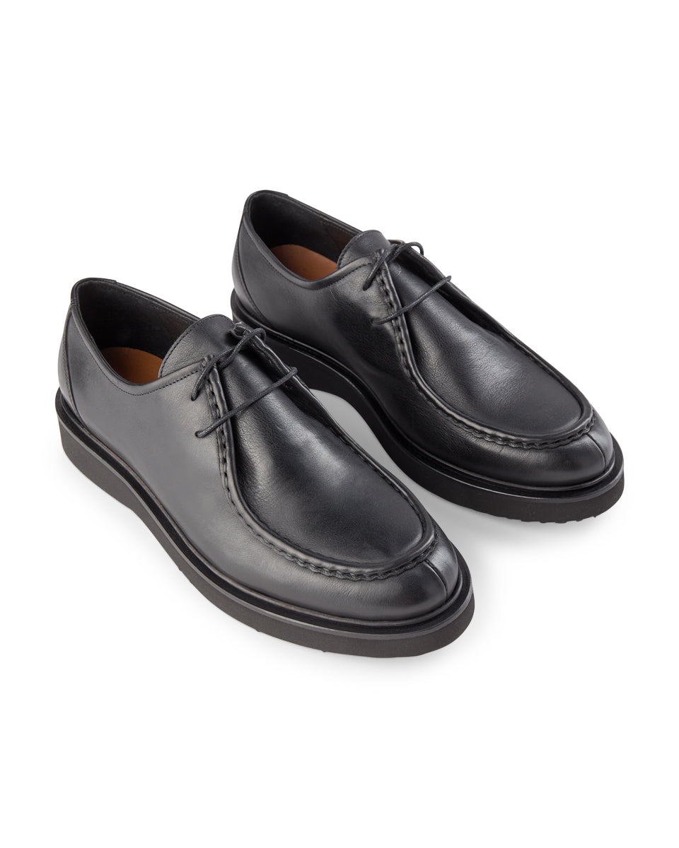 SHOE THE BEAR MENS Cosmos apron shoe leather Shoes 110 BLACK