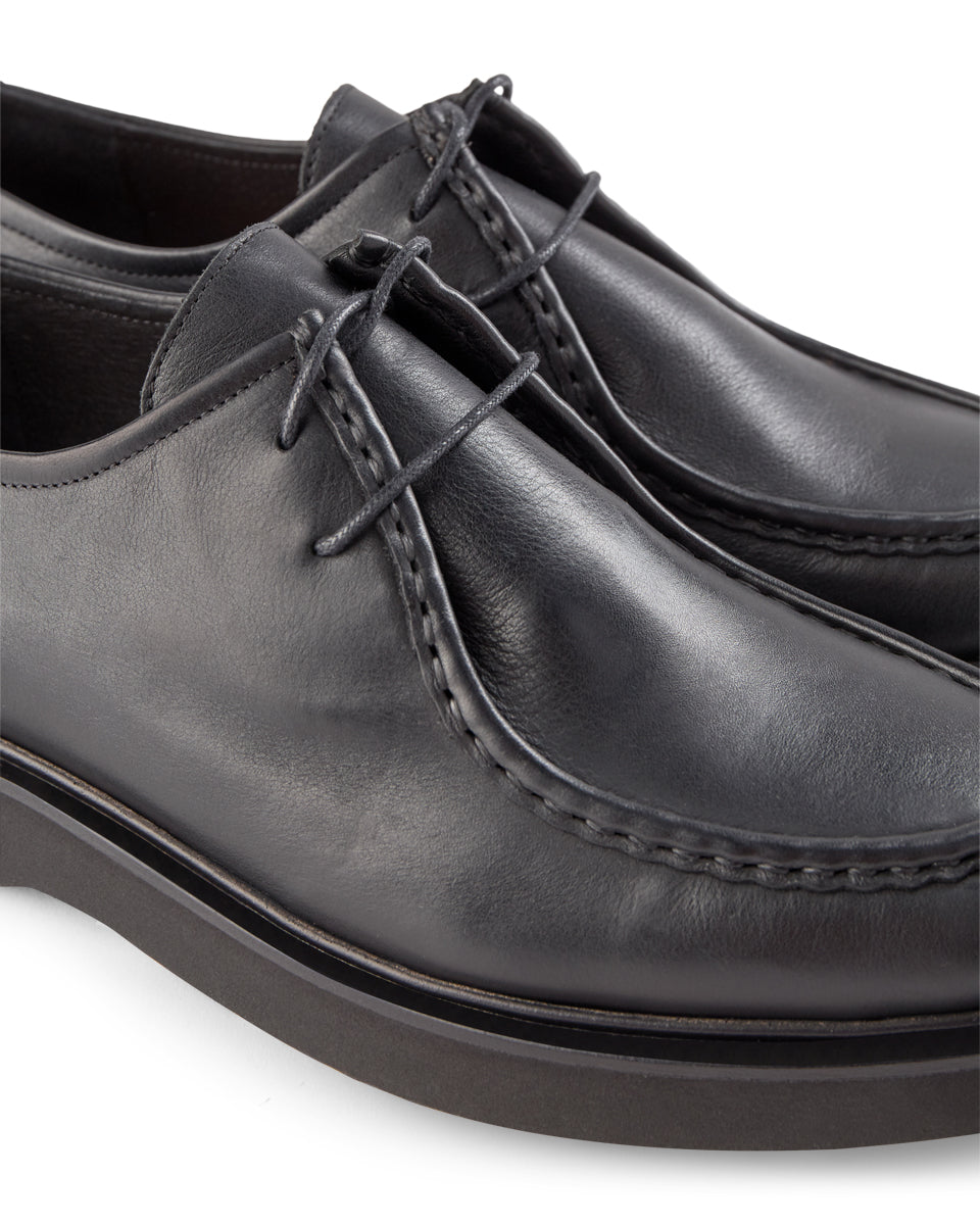 SHOE THE BEAR MENS Cosmos apron shoe leather Shoes 110 BLACK