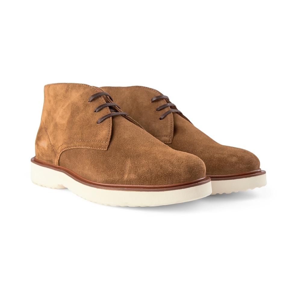 Tobacco suede chukka boots top