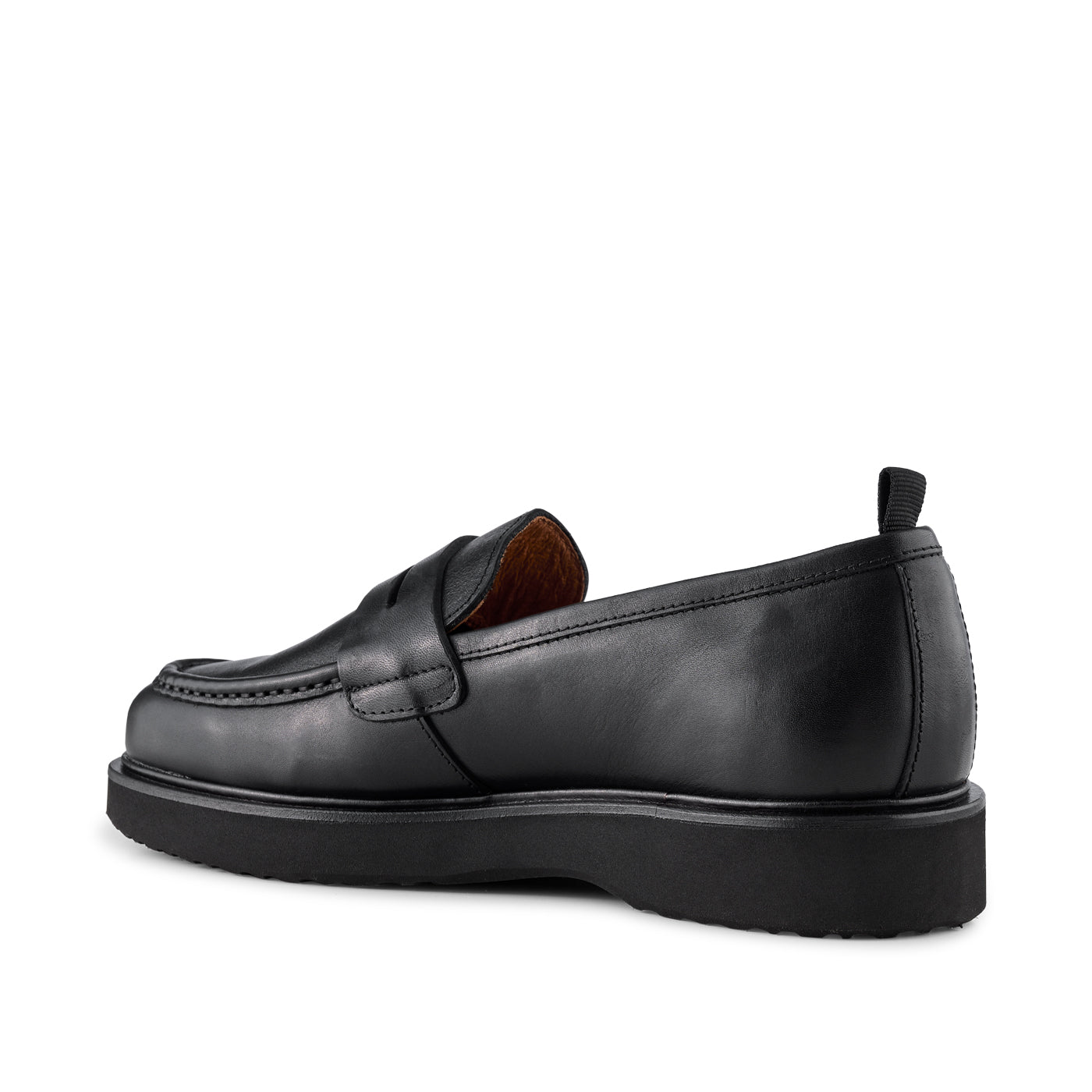 SHOE THE BEAR MENS Cosmos loafer leather Loafers 110 BLACK