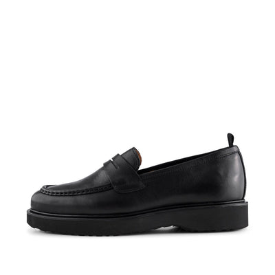 SHOE THE BEAR MENS Cosmos loafer leather Loafers 110 BLACK