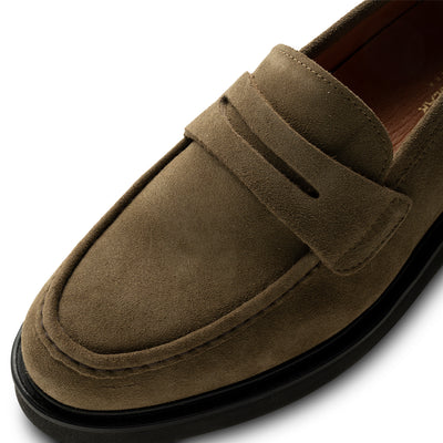 SHOE THE BEAR MENS Cosmos loafer suede Loafers 151 KHAKI