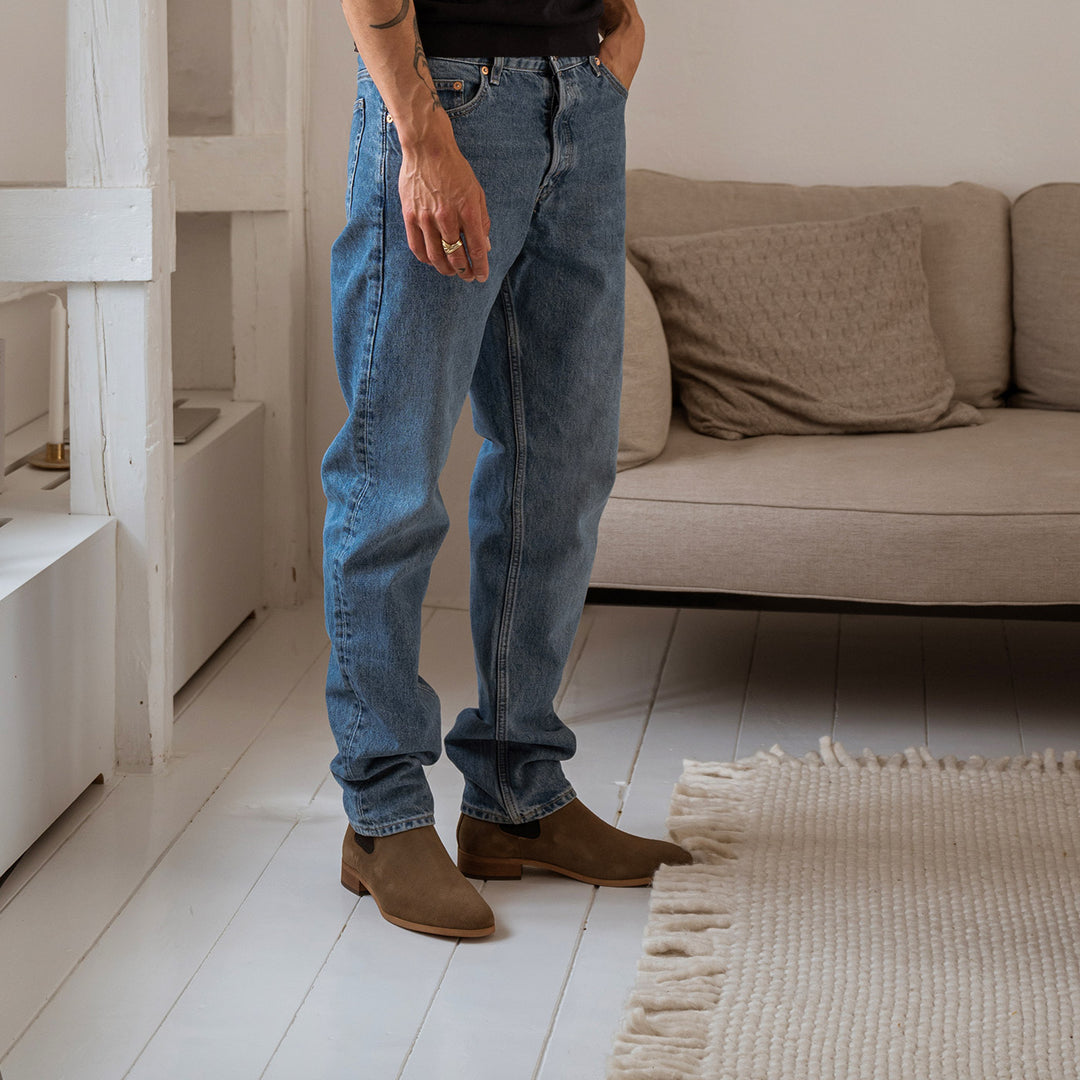 Tobacco chelsea boots discount