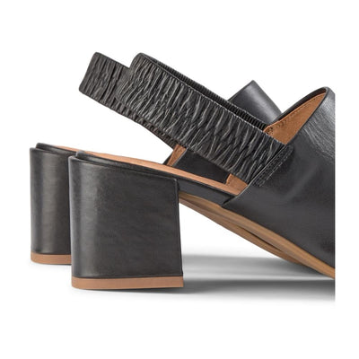 SHOE THE BEAR WOMENS Elodie Leather Sandal Heel Sandals 110 BLACK