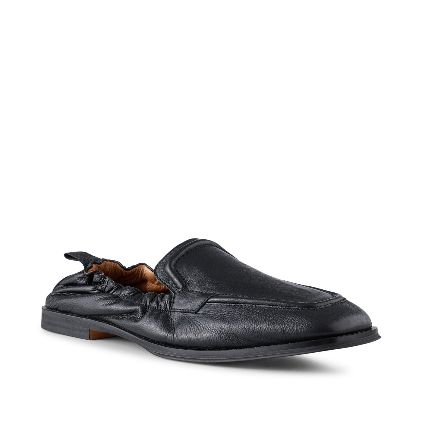 SHOE THE BEAR WOMENS Erika loafer leather Loafers 828 BLACK GRAIN