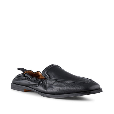 SHOE THE BEAR WOMENS Erika loafer leather Loafers 828 BLACK GRAIN