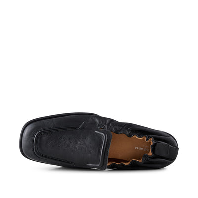 SHOE THE BEAR WOMENS Erika loafer leather Loafers 828 BLACK GRAIN
