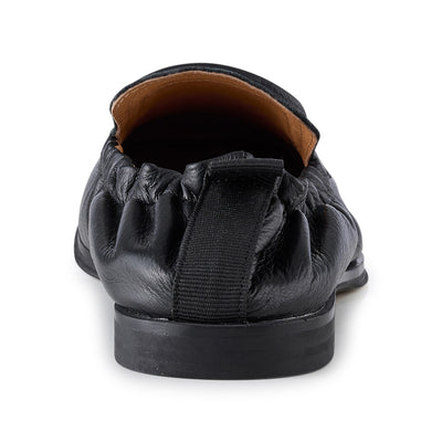 SHOE THE BEAR WOMENS Erika loafer leather Loafers 828 BLACK GRAIN