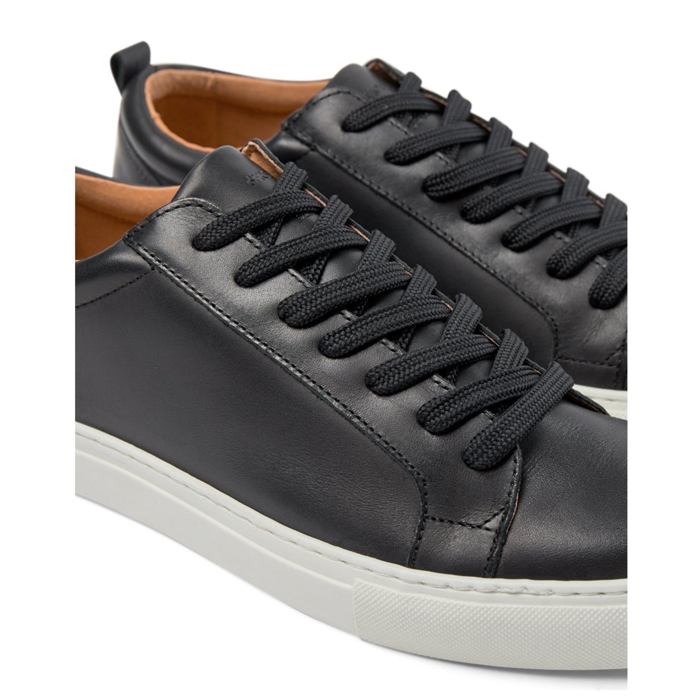 SHOE THE BEAR MENS Ethan sneaker leather Sneakers 110 BLACK