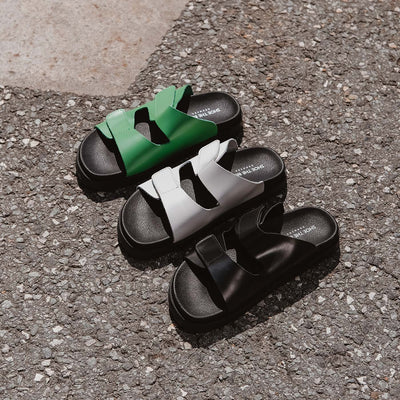 SHOE THE BEAR WOMENS Fern sandal leather Sandals 110 BLACK
