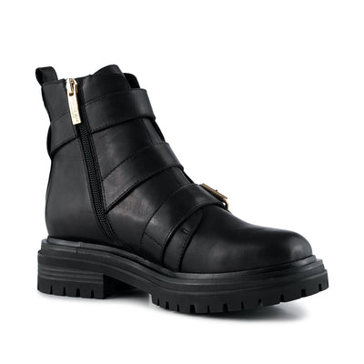 SHOE THE BEAR WOMENS Franka boot leather Boots 110 BLACK