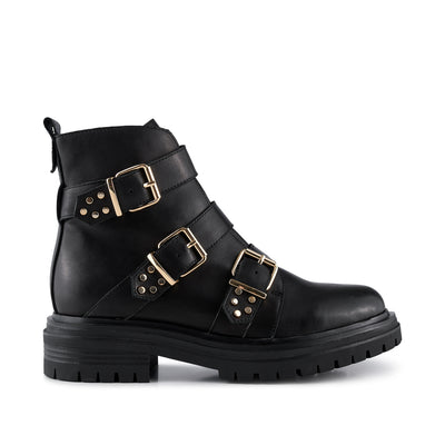 SHOE THE BEAR WOMENS Franka boot leather Boots 110 BLACK