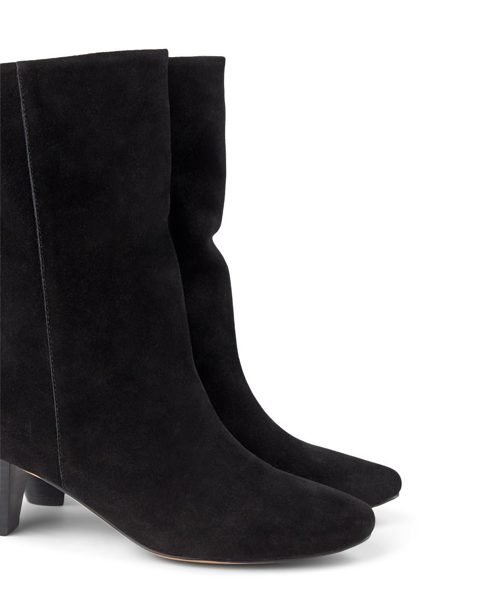 SHOE THE BEAR WOMENS Gita Suede Boot Boots 110 BLACK