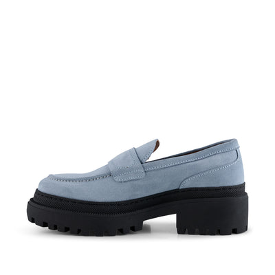 SHOE THE BEAR WOMENS Iona loafer suede Loafers 170 BLUE