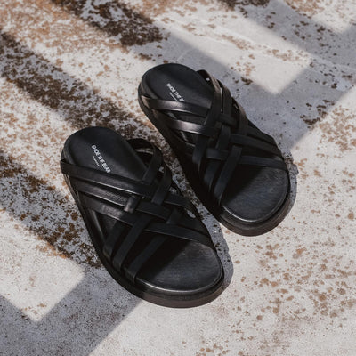 SHOE THE BEAR WOMENS Ivy mule leather Sandals 110 BLACK