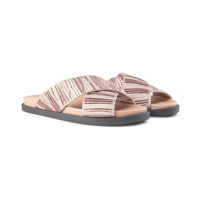SHOE THE BEAR WOMENS Ivy sandal textile Flat Sandals 221 NUDE