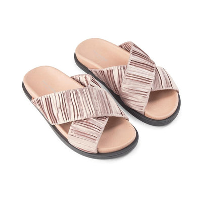 SHOE THE BEAR WOMENS Ivy sandal textile Flat Sandals 221 NUDE