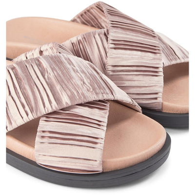 SHOE THE BEAR WOMENS Ivy sandal textile Flat Sandals 221 NUDE
