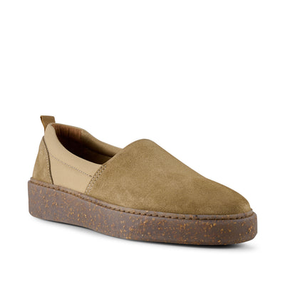SHOE THE BEAR MENS Jesper slip-on suede Sneakers 150 SAND