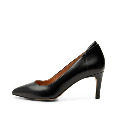 SHOE THE BEAR WOMENS Kelly heel leather Heels 110 BLACK