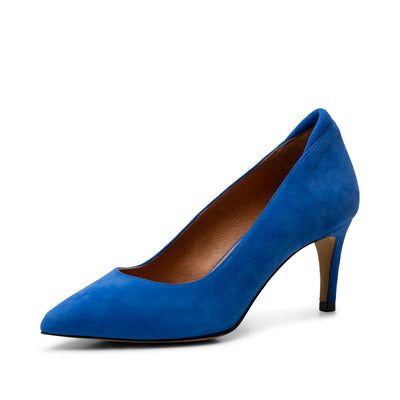 SHOE THE BEAR WOMENS Kelly heel suede Heels 921 COBALT