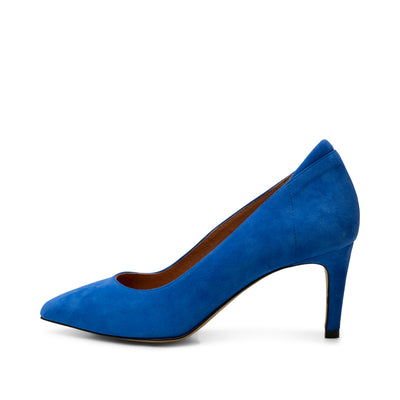 SHOE THE BEAR WOMENS Kelly heel suede Heels 921 COBALT