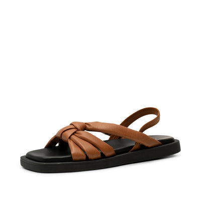 SHOE THE BEAR WOMENS Krista slingback sandal leather Sandals 135 TAN