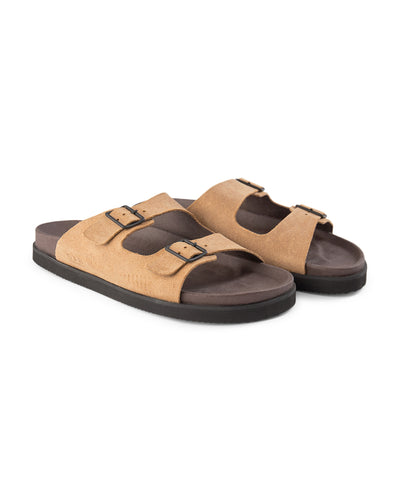 SHOE THE BEAR MENS Luma Suede Sandal Flat Sandals 160 TAUPE
