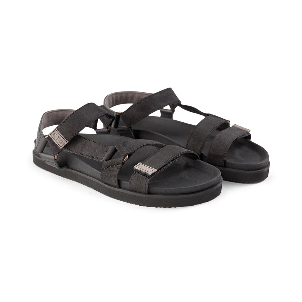 SHOE THE BEAR MENS Luma sandal textile Flat Sandals 110 BLACK