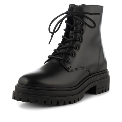 SHOE THE BEAR WOMENS Nettie lace up boot leather Boots 110 BLACK