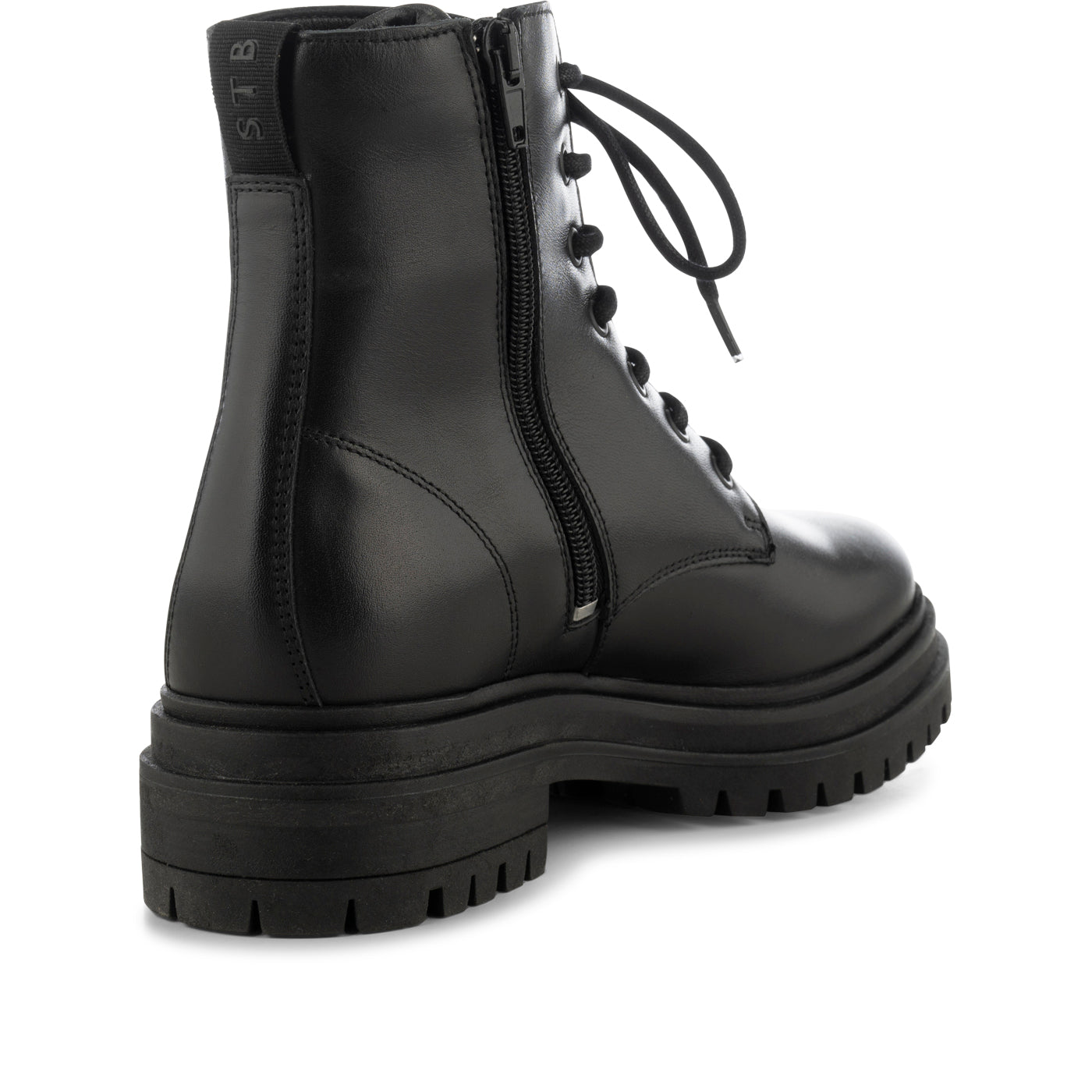 SHOE THE BEAR WOMENS Nettie lace up boot leather Boots 110 BLACK