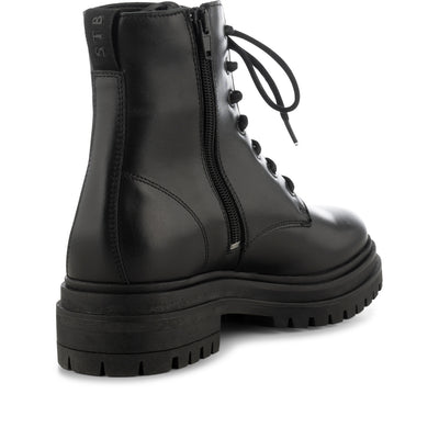 SHOE THE BEAR WOMENS Nettie lace up boot leather Boots 110 BLACK