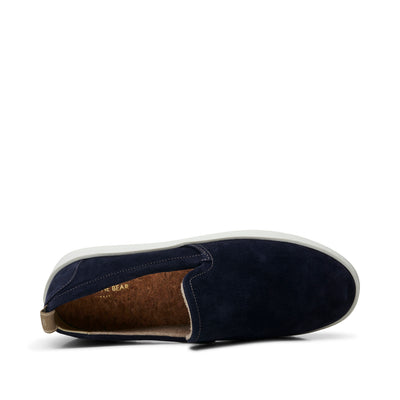 SHOE THE BEAR MENS Noah slip-on suede Shoes 171 NAVY