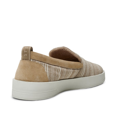 SHOE THE BEAR MENS Noah slip-on textile Shoes 927 SAND STRIPE