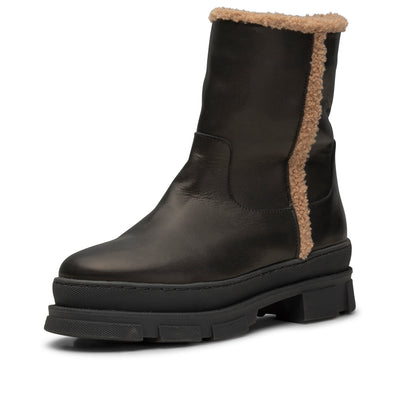 SHOE THE BEAR WOMENS Olga boot leather warm Boots 110 BLACK