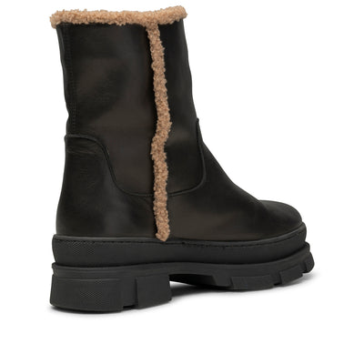 SHOE THE BEAR WOMENS Olga boot leather warm Boots 110 BLACK