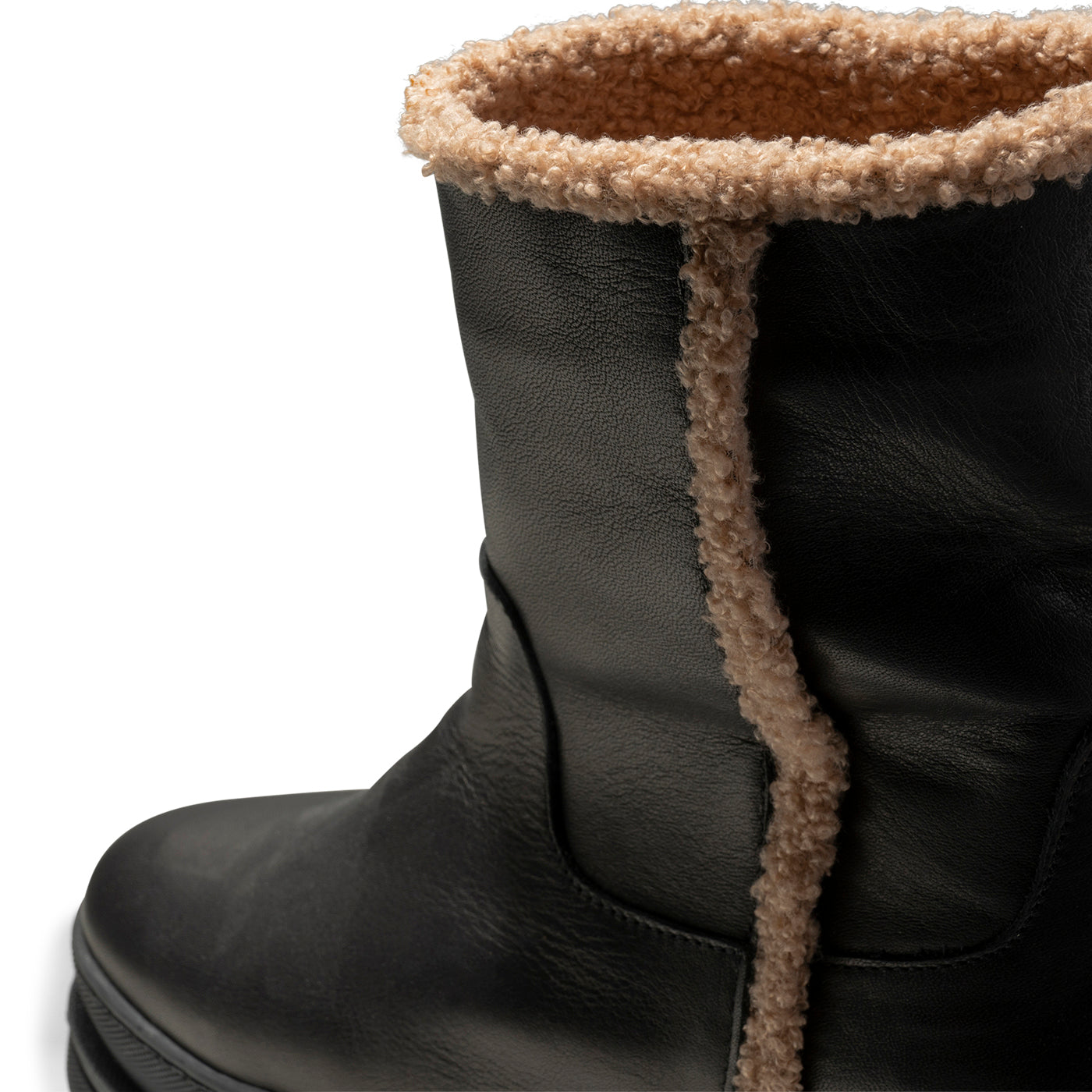 SHOE THE BEAR WOMENS Olga boot leather warm Boots 110 BLACK